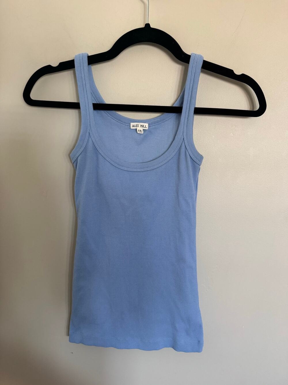NWOT Women’s Alex Mill 365 Ribbed Tank in Light Blue SZ XS